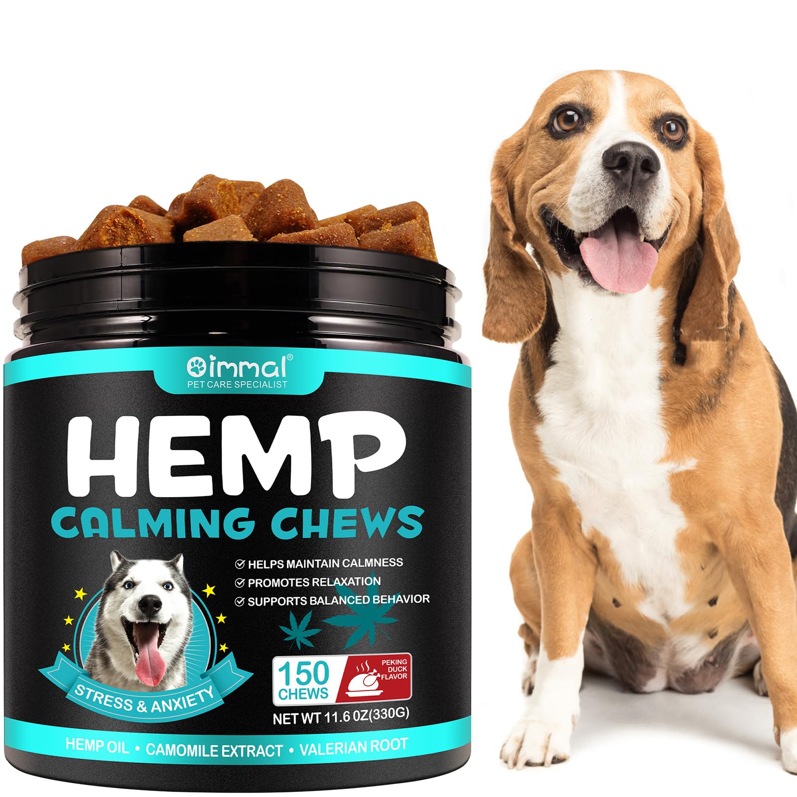 Soothing Hemp Dog Treats 150ct - Anxiety & Stress Relief